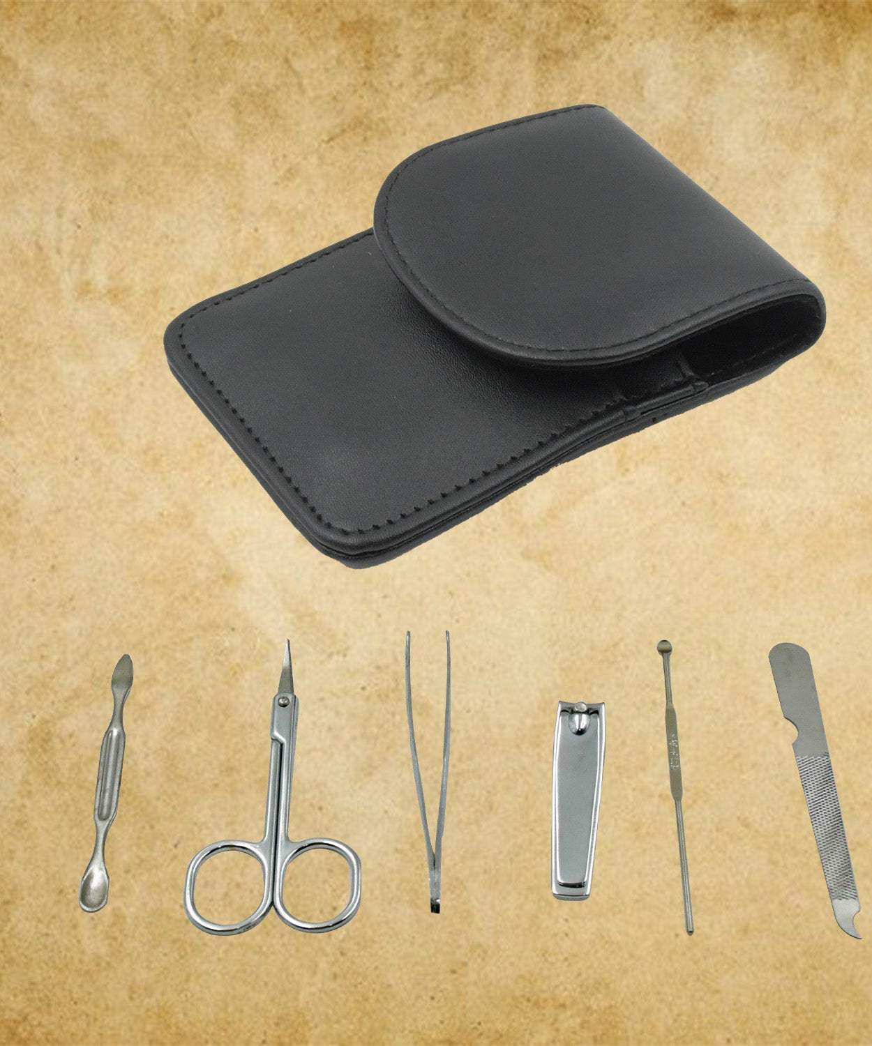 6-in-1 professional nail care kit with scissors