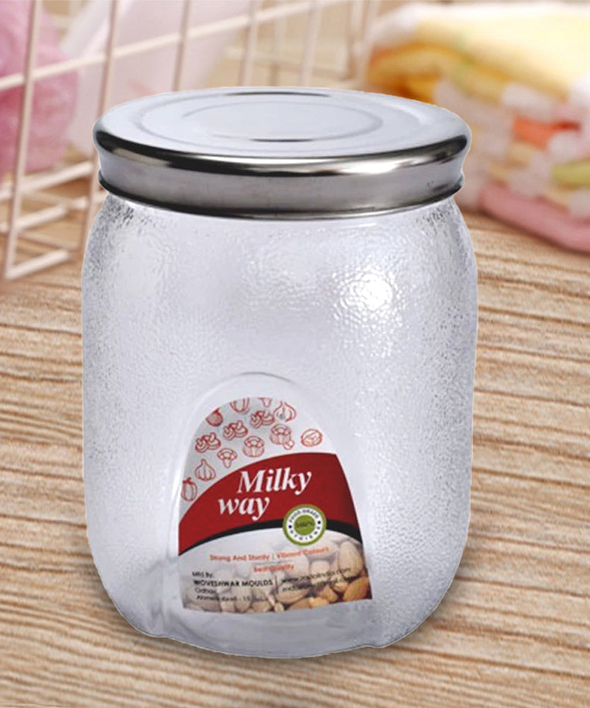 2000 ml airtight glass mason jar for kitchen storage and food preservation.