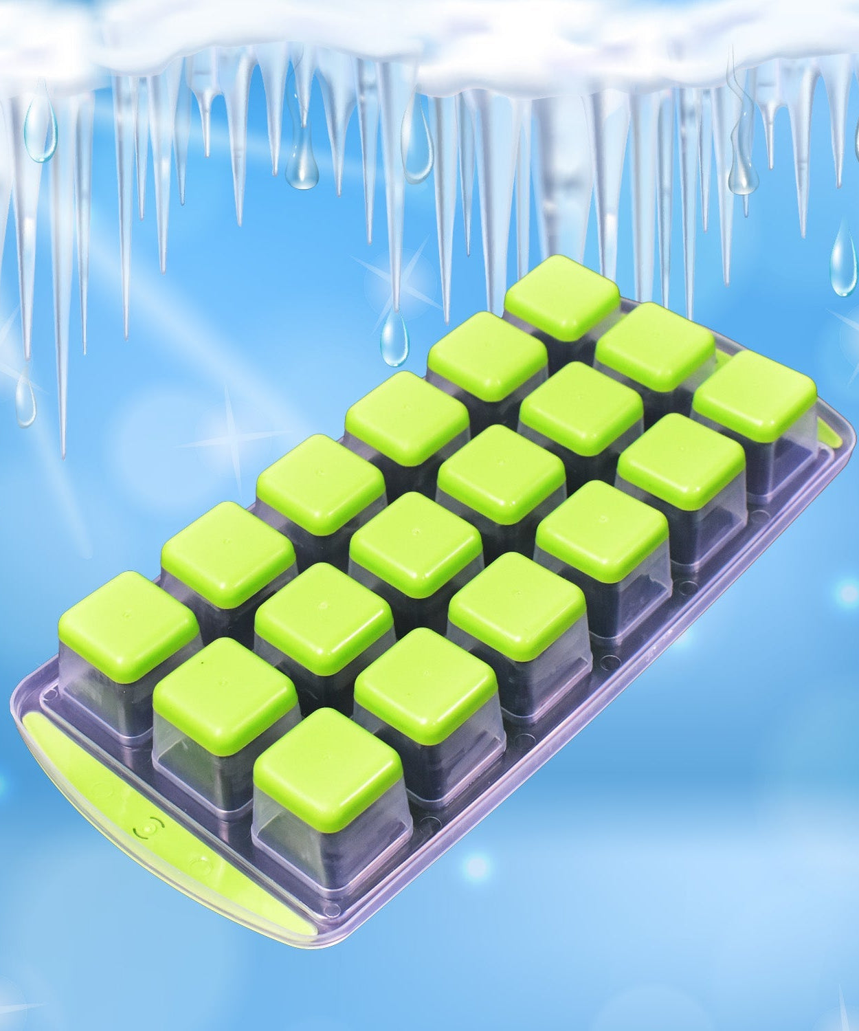 Ice cube tray flexible design