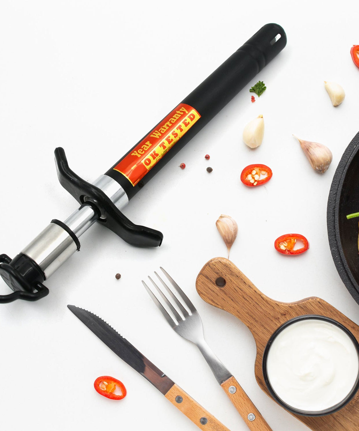 Stainless Steel Kitchen Gas Lighter - Durable, Long-Lasting for Stoves & Restaurants (1pc)