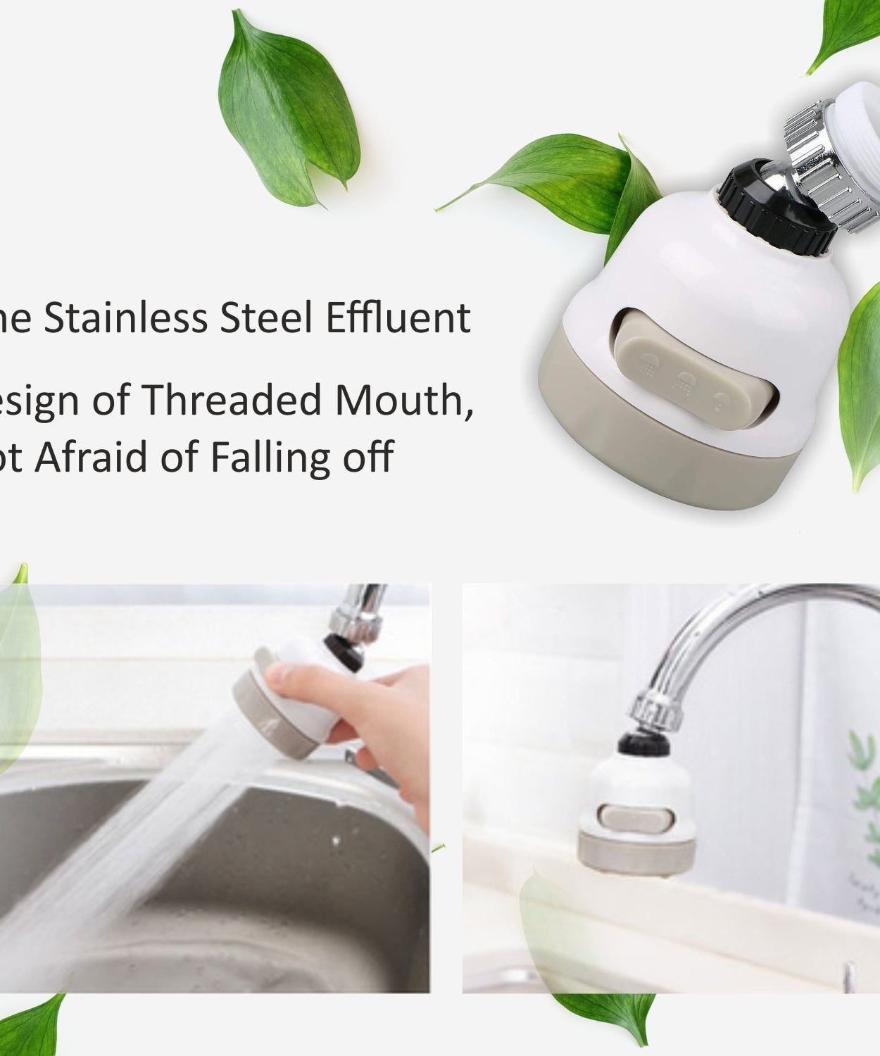 Faucet filter sprayer with splash-proof feature