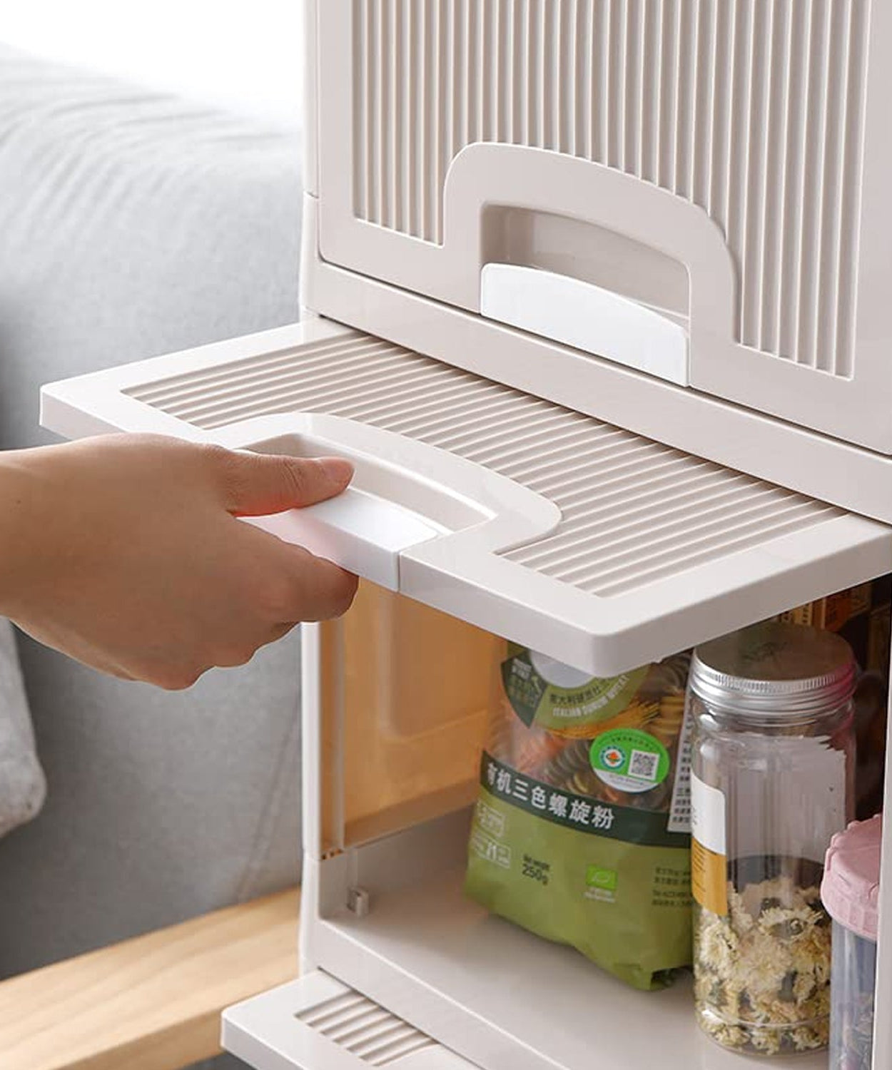 Multipurpose Storage Cabinet, Storage Solutions plastic drawers || Multi Layer Wardrobe Storage Drawers || Foldable Multipurpose Drawer Units For Kitchen, Bathroom, Bedroom, Cloth (4 Layer)