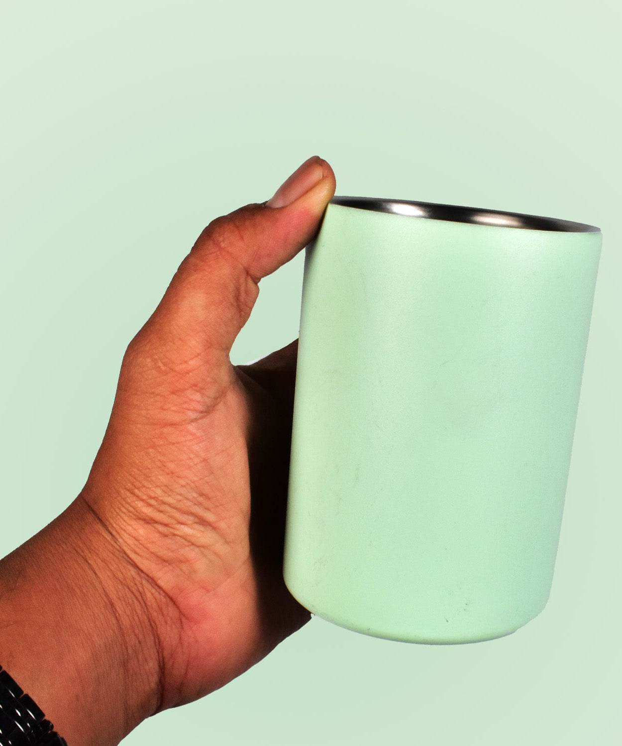 Stainless steel water cup for home or office