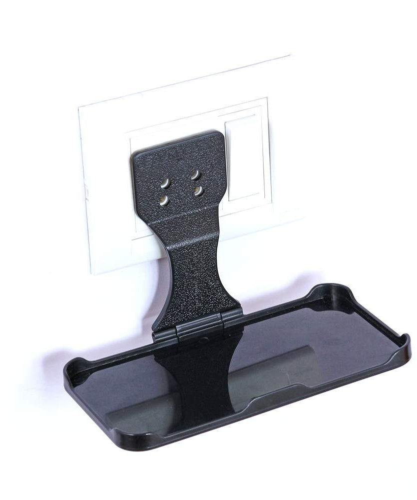 Wall-mounted charging stand for smartphones.