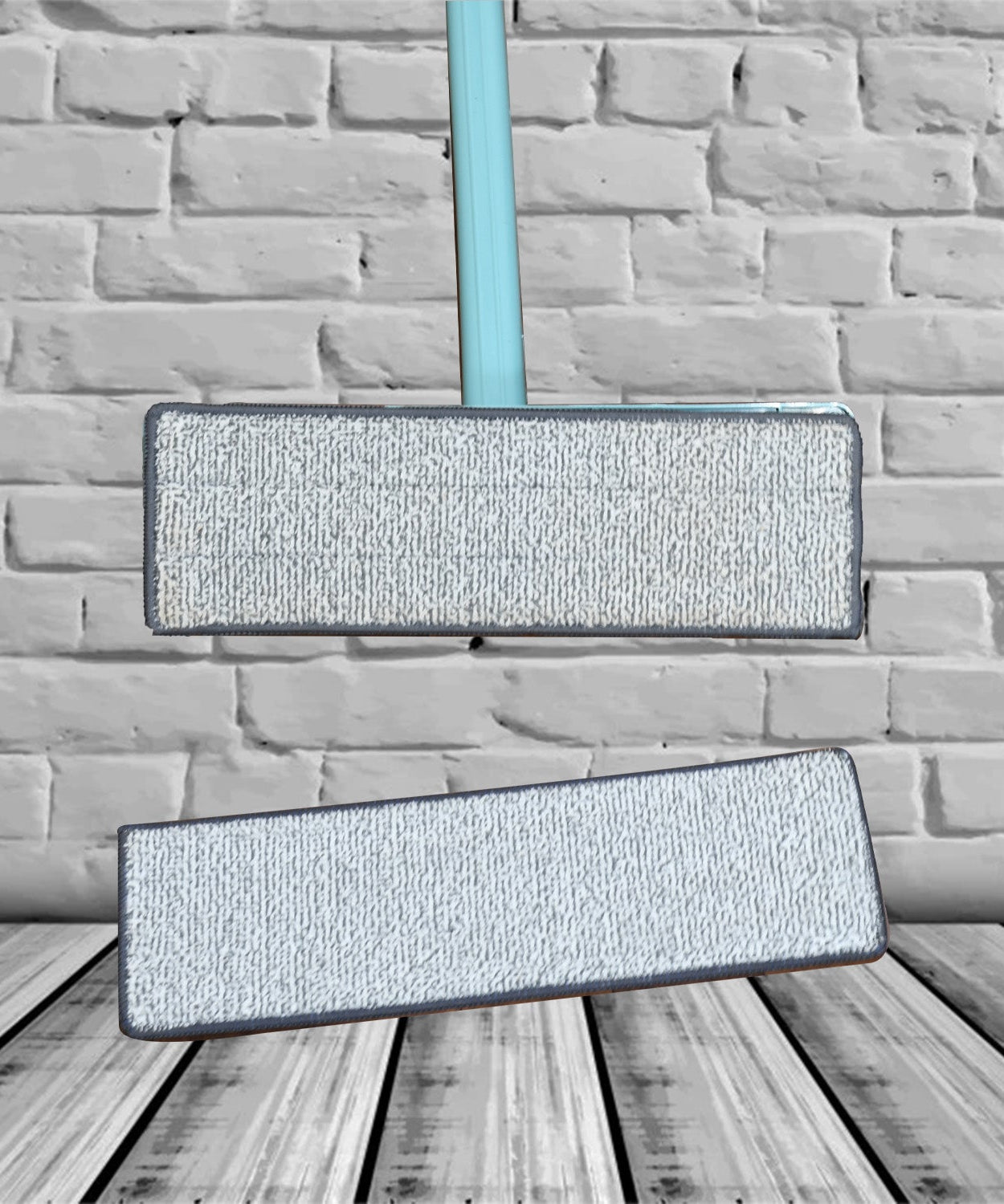 Reusable dust mop with 360° rotation for easy cleaning