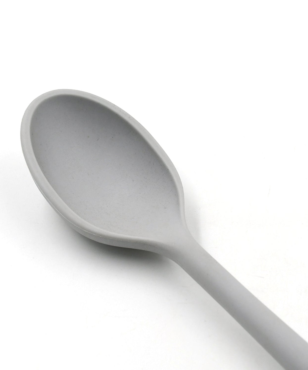 32 cm long heat resistant silicone spoon for cooking and stirring.