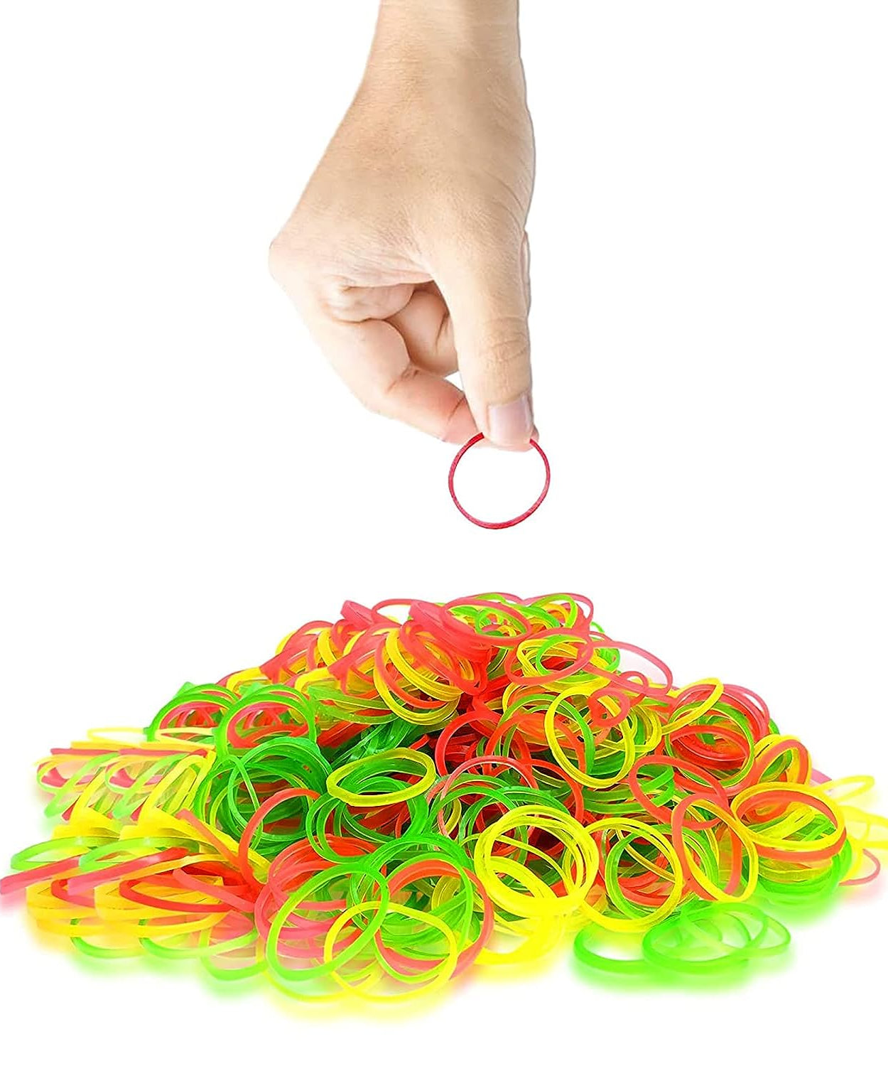 Strong & Reusable Rubber Bands: Multicolor for Office, Home & School (1.5 Inch 100 GM), Hair accessories