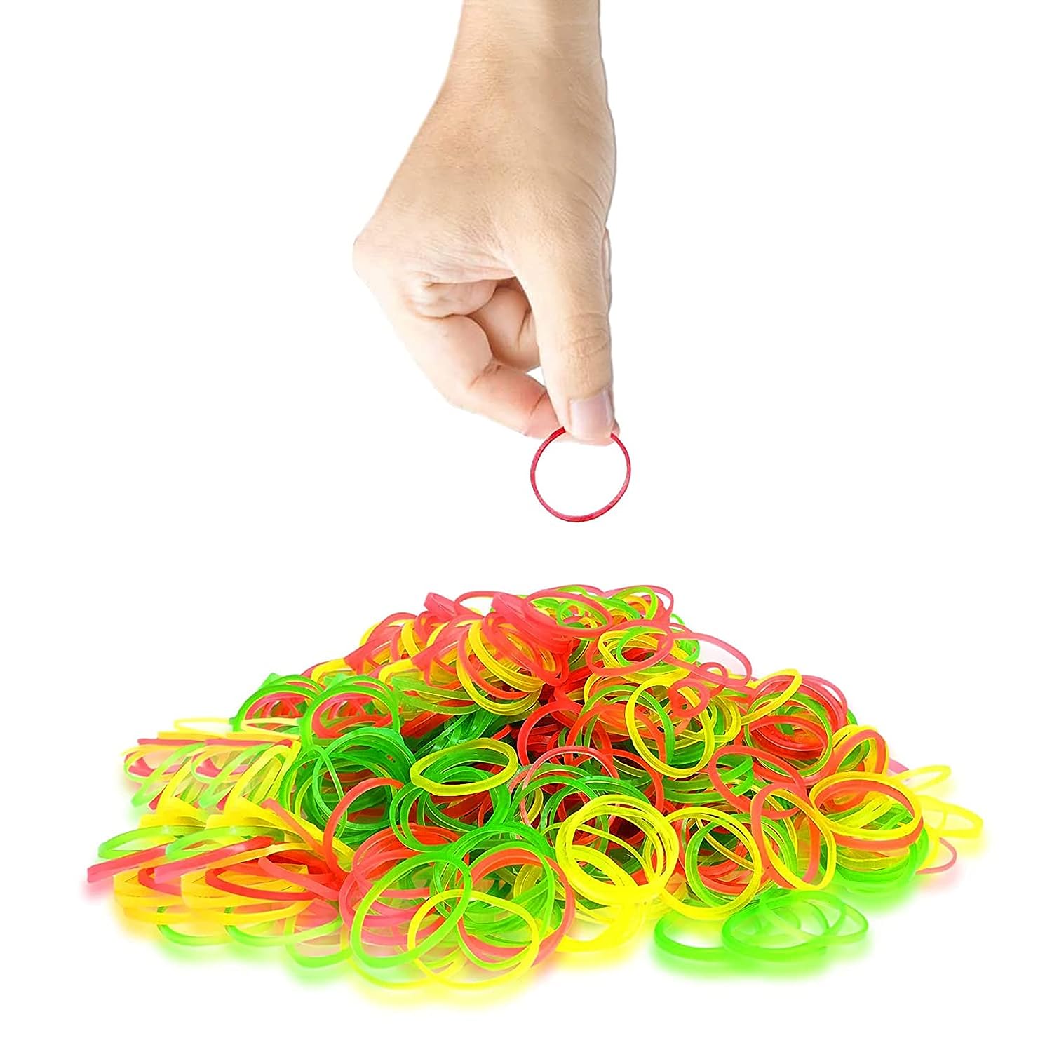 Strong & Reusable Rubber Bands: Multicolor for Office, Home & School (1.5 Inch 100 GM), Hair accessories