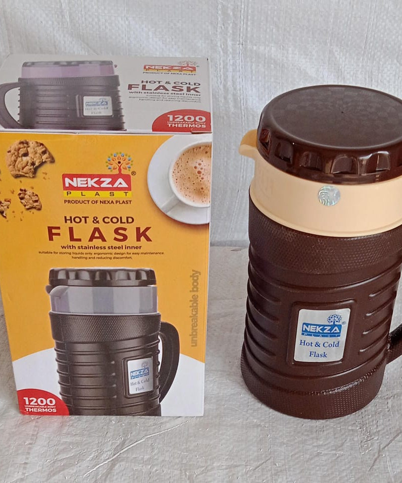 Stainless Steel Thermos Flask (Multiple Sizes): Travel Mug, Coffee, Tea (Leakproof)