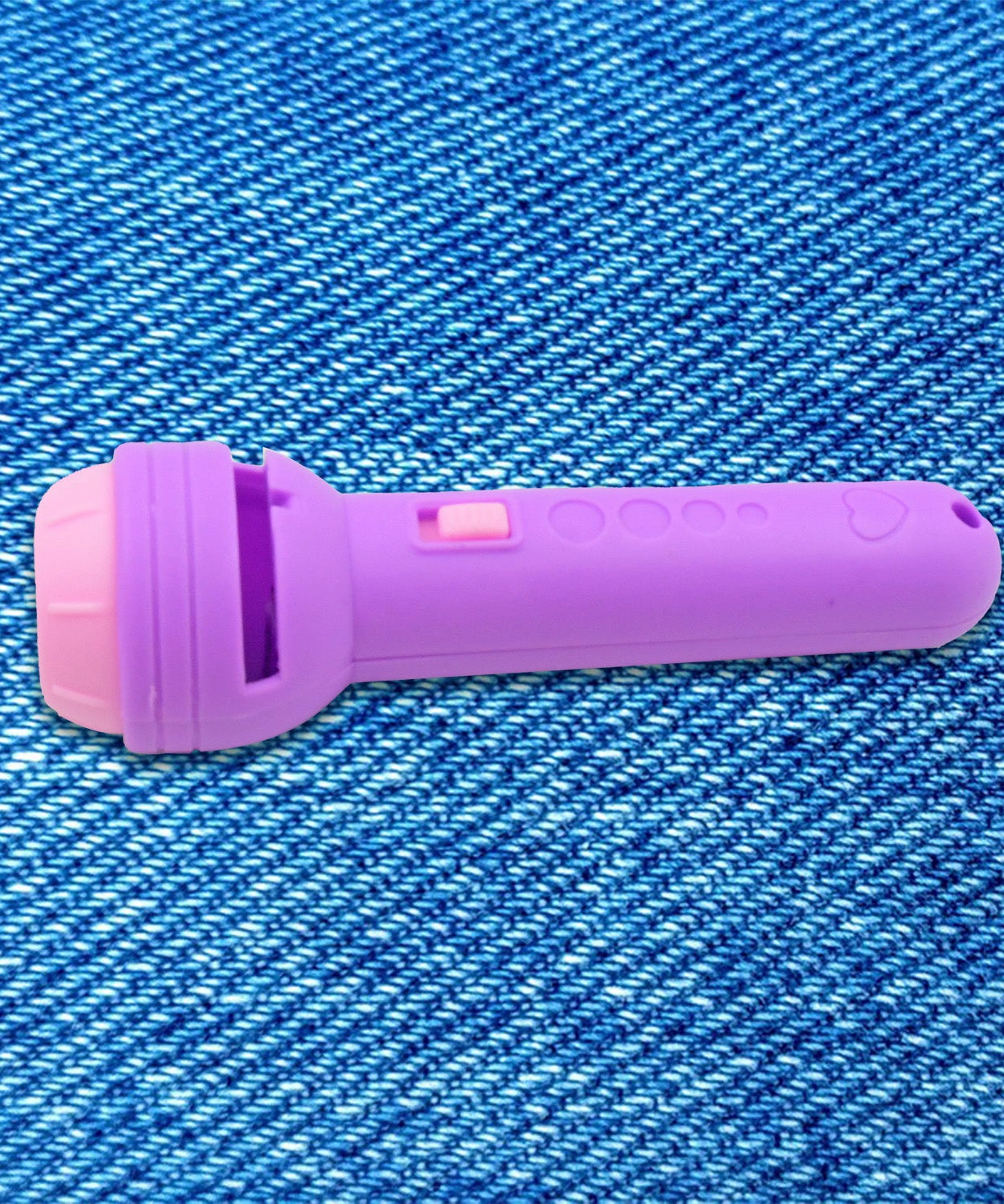 Mini slide projector with torch for kids