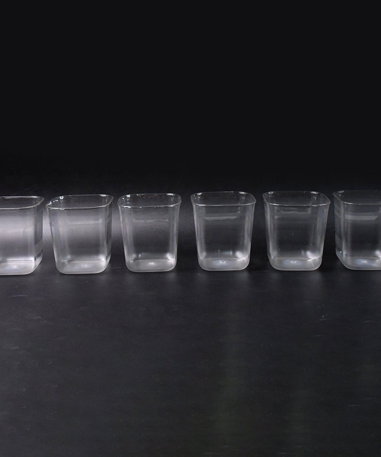 6pc Transparent Diamond Medium Serving Glass Set, Glass Set for Water, Juice etc