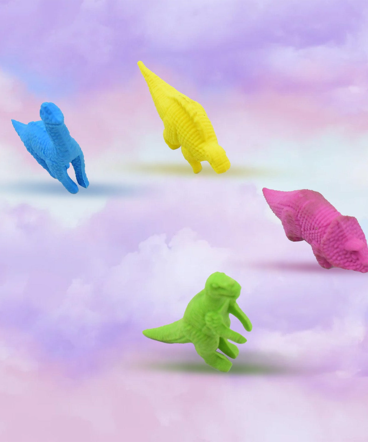 Cute dinosaur erasers for kids’ stationery