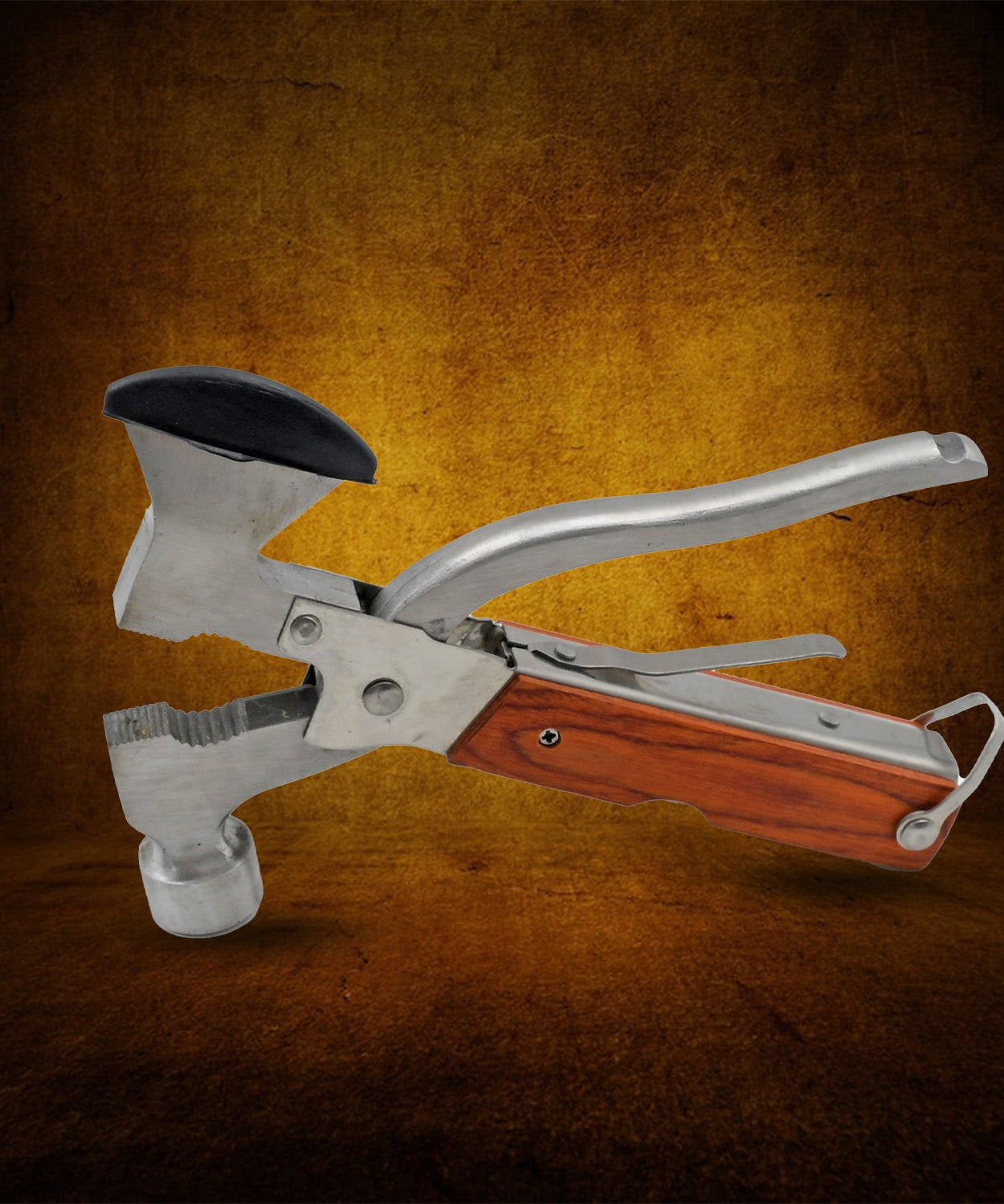 Practical multi-tool for Dad featuring a hammer, screwdrivers, and more.