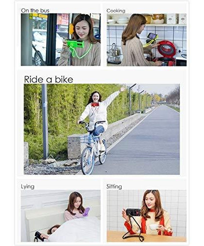 Universal cell phone holder with flexible mount