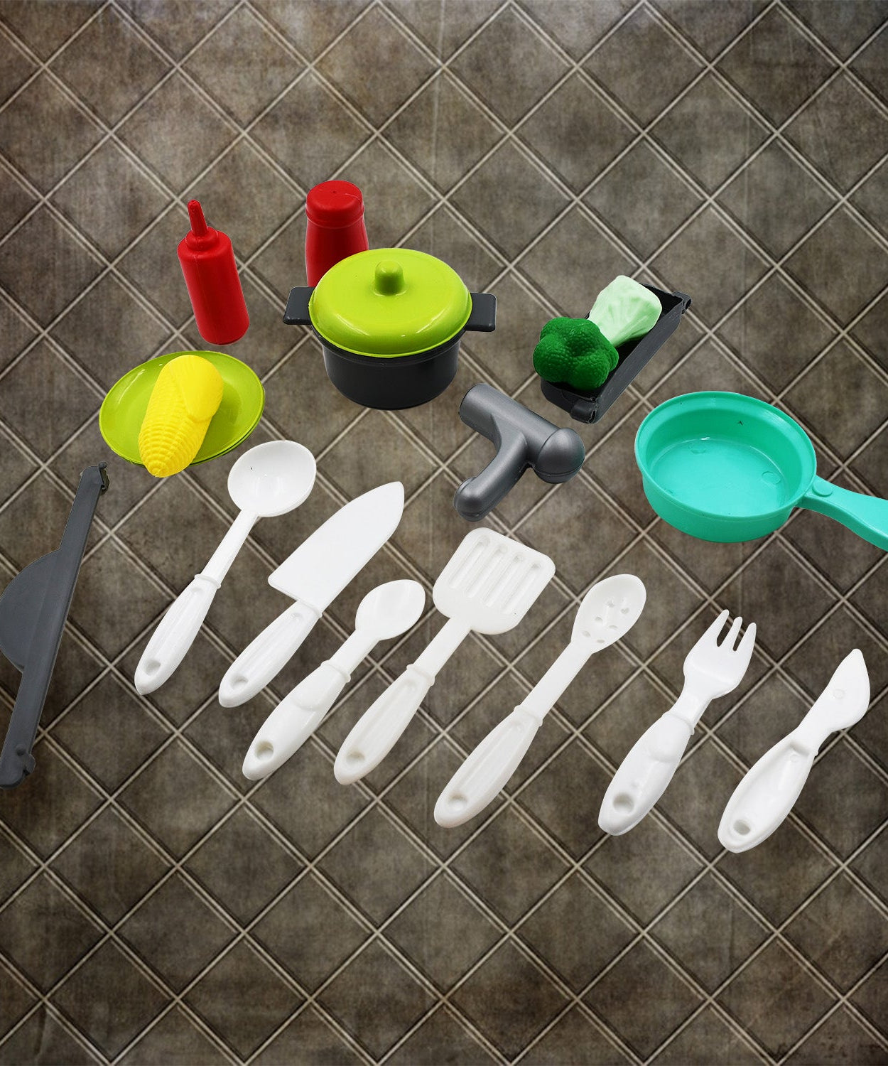 26-piece kids cooking play set