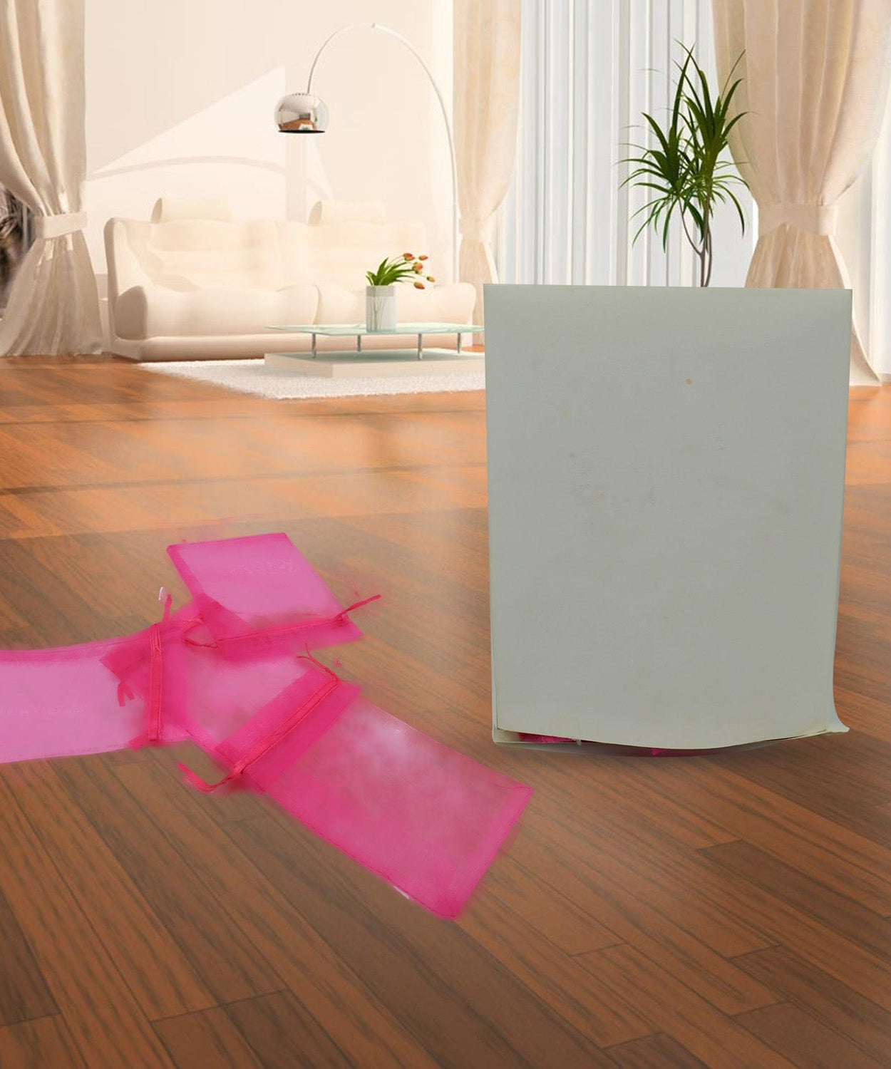 Organza Drawstring Gift Bags – Small Mesh Pouches for Wedding, Party & Festival Favors (50 Pcs Set)