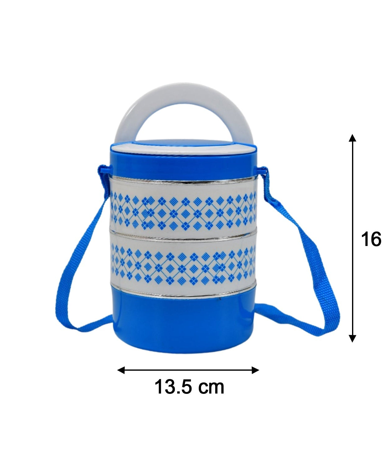3-container adjustable tiffin set.