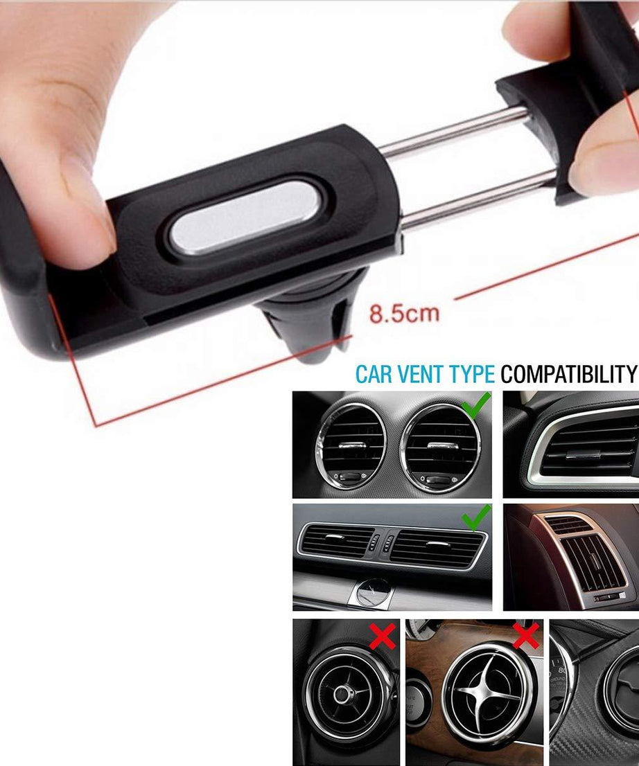 Car phone mount, vent clip holder