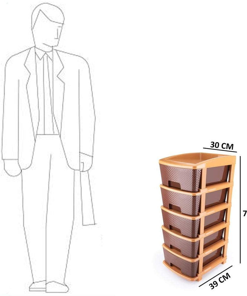 Modular plastic drawer organizer
