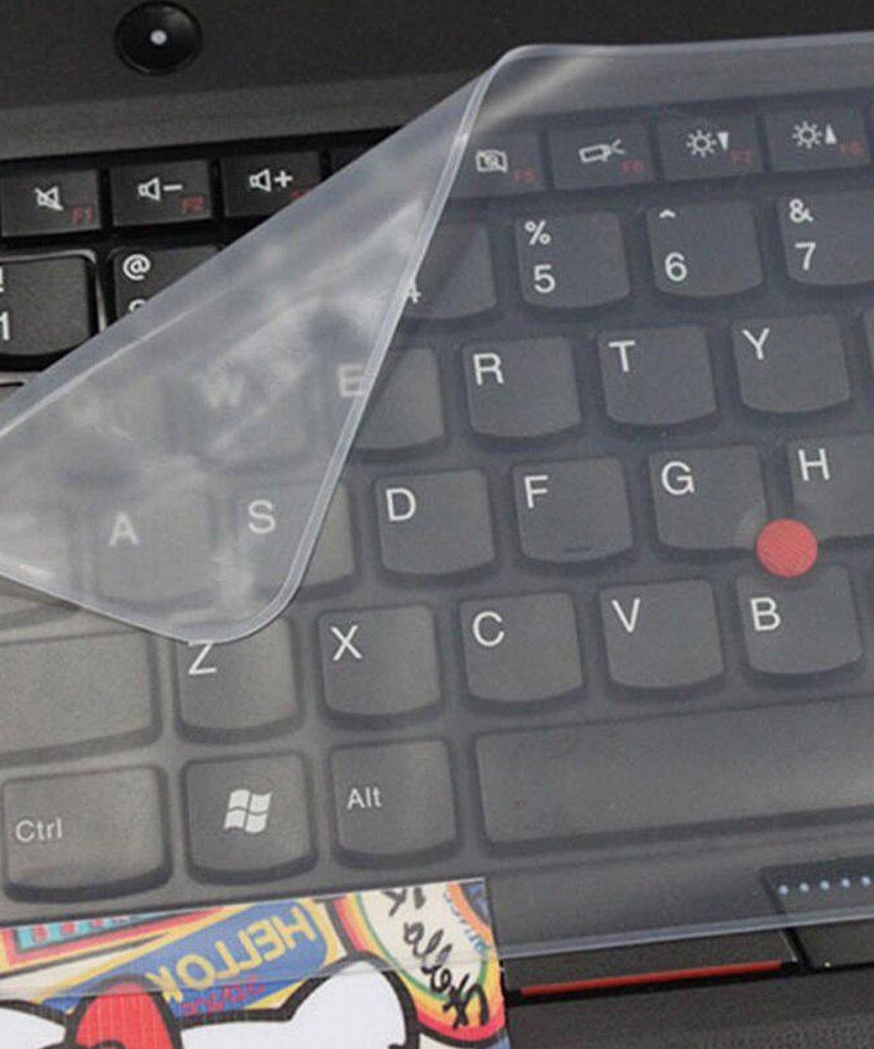 Keyboard cover with soft silicone texture