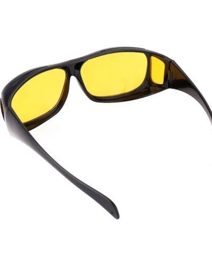 Driving glasses with night vision enhancement and anti-glare lenses