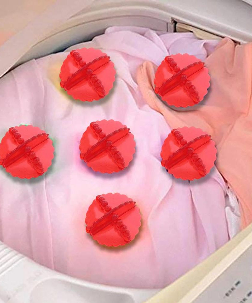 Detergent-free washing balls for laundry.