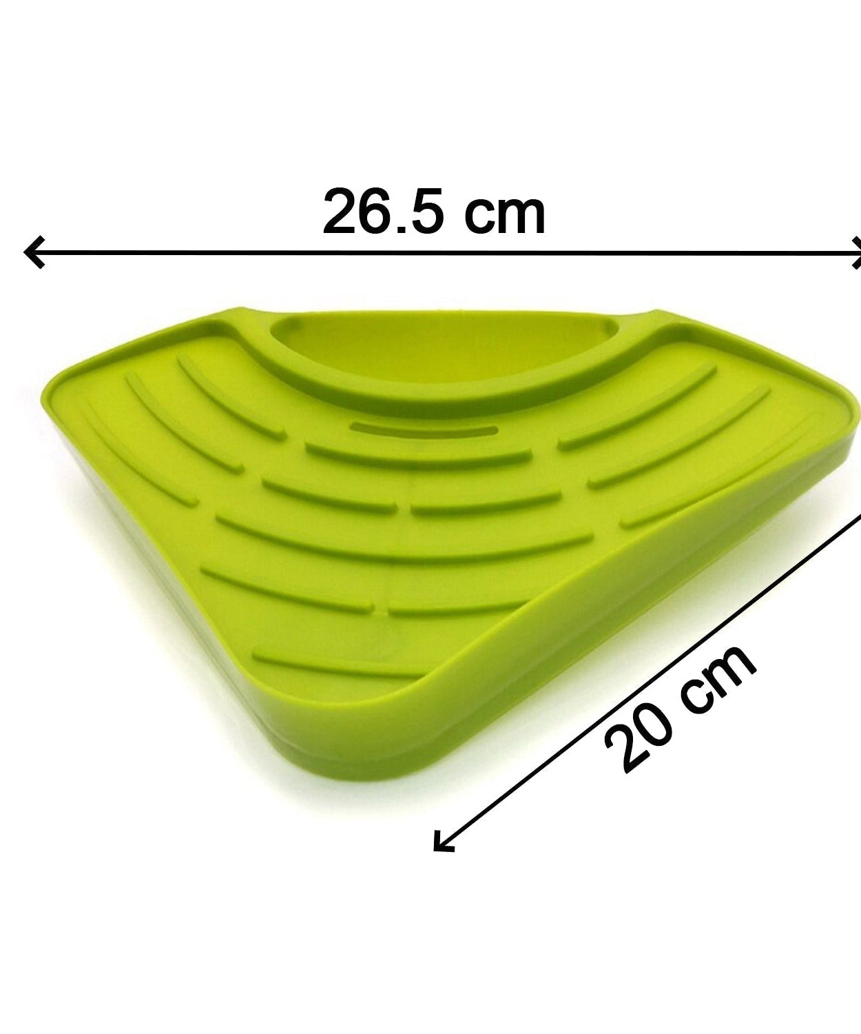 Multi-functional drain shelf, triangular strainer for kitchen sink.