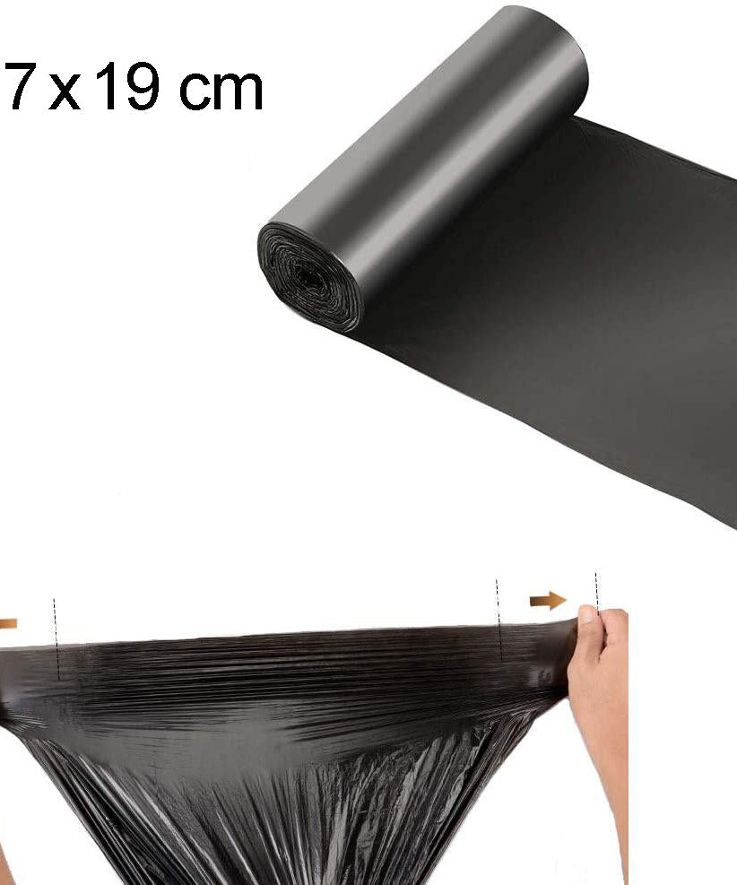 Black garbage bag (17 x 19 inches) for waste management.