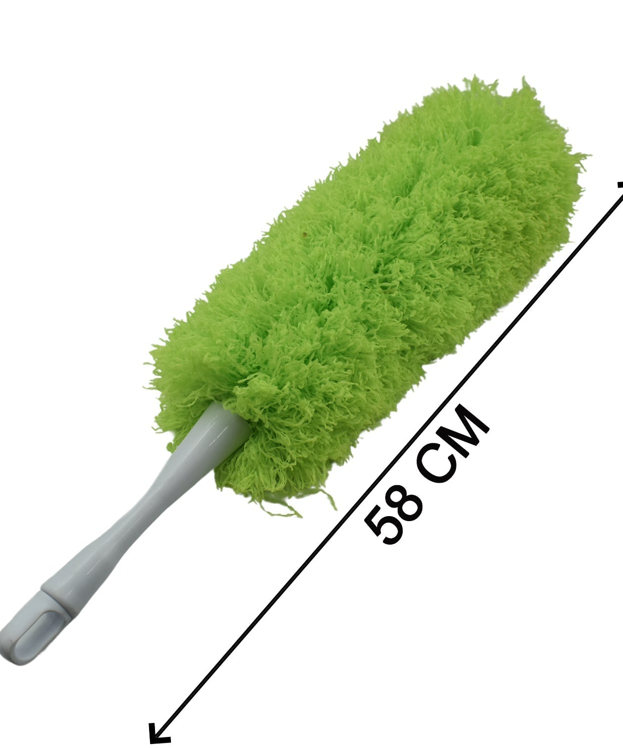 Foldable microfiber duster ideal for cleaning surfaces in homes and offices.
