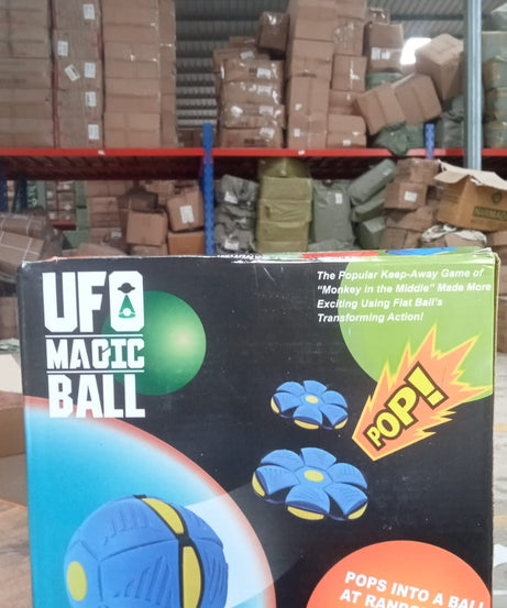 Football style flat throw disc with LED lights