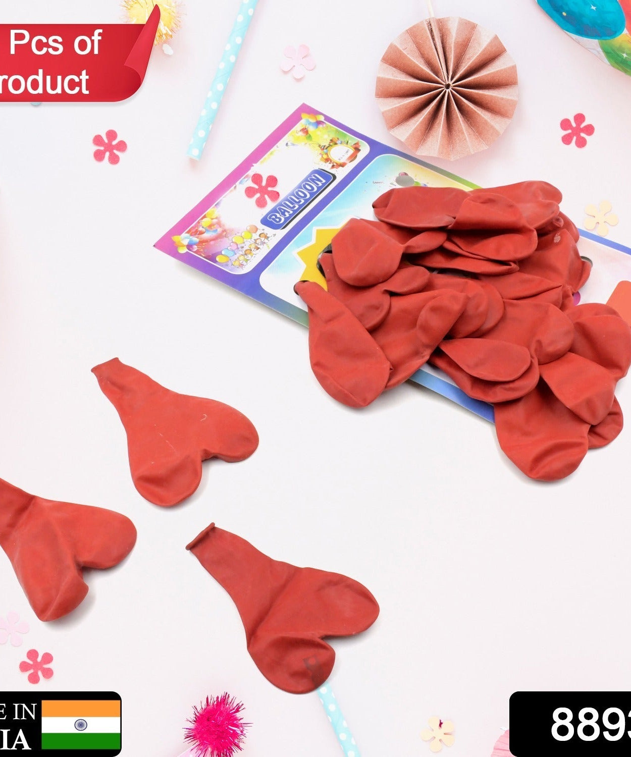 Heart shaped balloons Kinds of Rainbow Party Latex Balloons for Birthday / Anniversary / Valentine's / Wedding / Engagement Party Decoration One Color (20 Pcs Set)