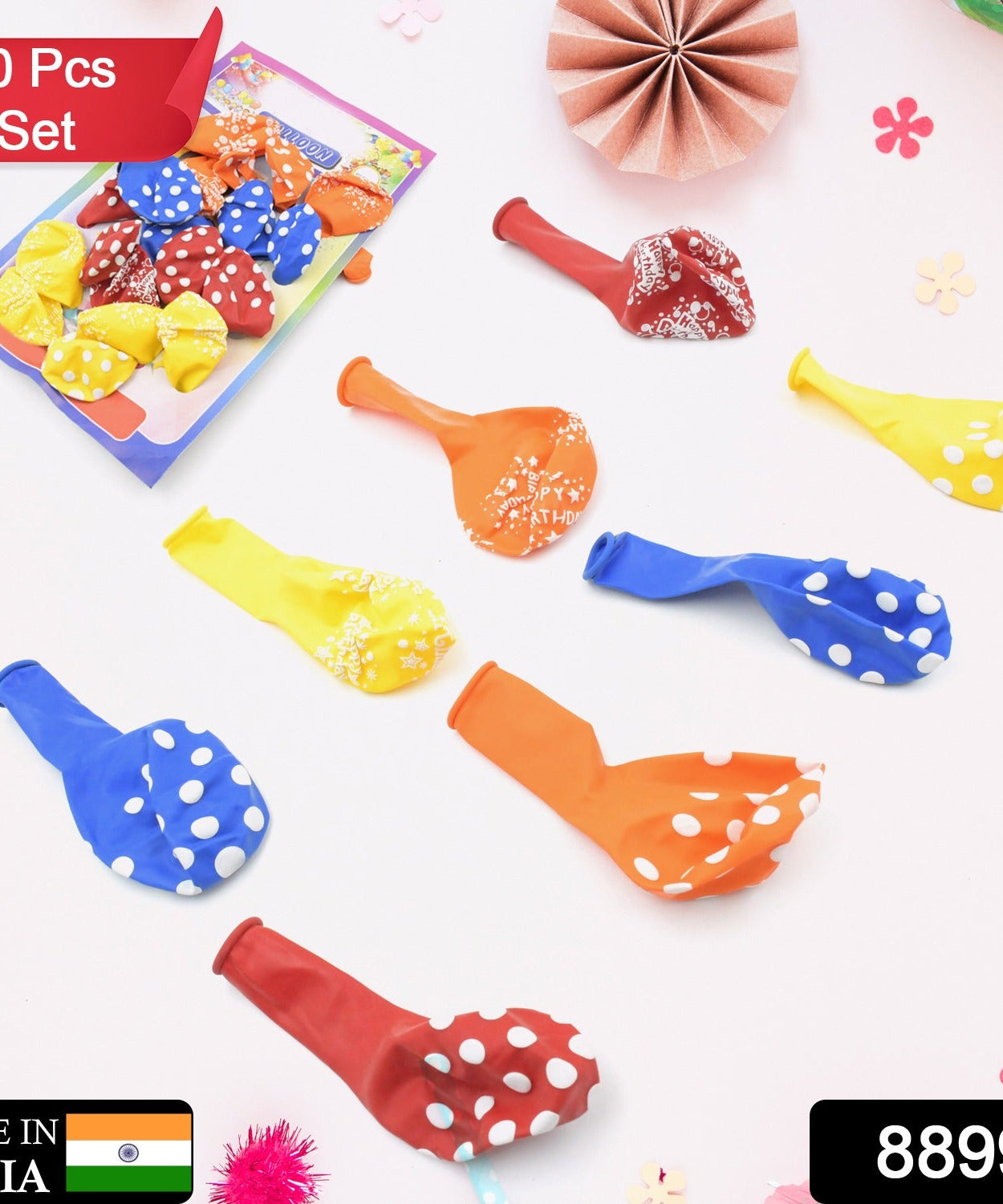 Colorful Balloons Kinds of Latex Balloons for Birthday / Anniversary / Valentine's / Wedding / Engagement Party Decoration Birthday Decoration Items for Kids Multicolor (20 Pcs Set)