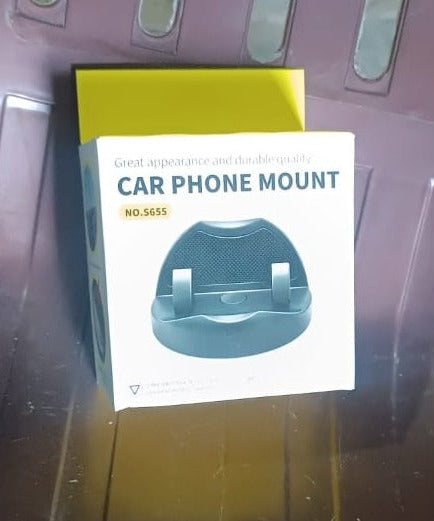 2 in 1 Car Anti-Slip Mat, Phone Holder Non Slip Sticky Phone Mount Holder (1 Set)