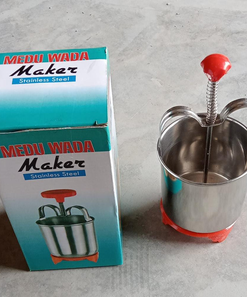 Durable medu vada maker, stainless steel, for making traditional donuts