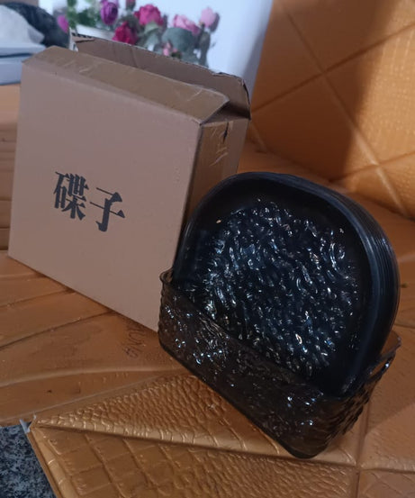 Plastic Household Plates Dinner Plates Dish Tray Skewer Bone Plate Set (10 Pcs Set)