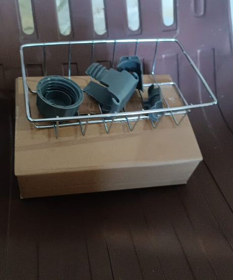 Soap, Sponge Holder, Stainless Steel Sink, Caddy Organizer (1 Pc)