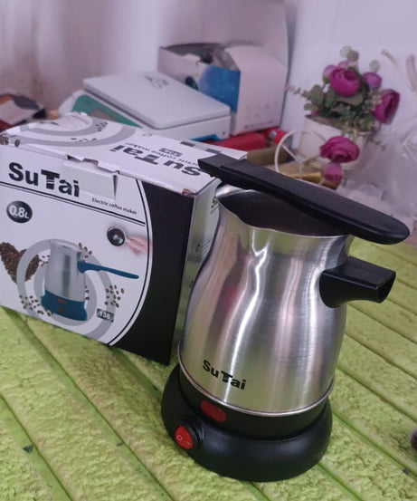 Coffee Pot, Coffee Maker, 800ml Even Heating Tea Maker Kettle (1 Pc)