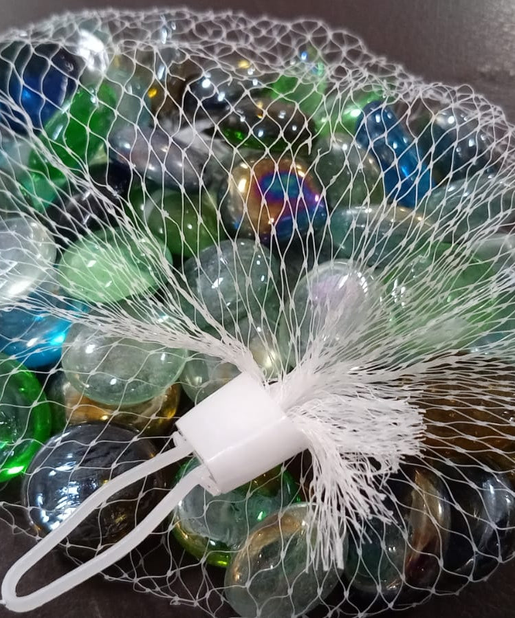 Decorative glass gem stones for multiple uses