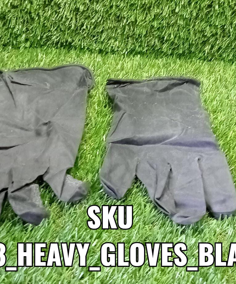 Natural gum rubber reusable cleaning gloves.