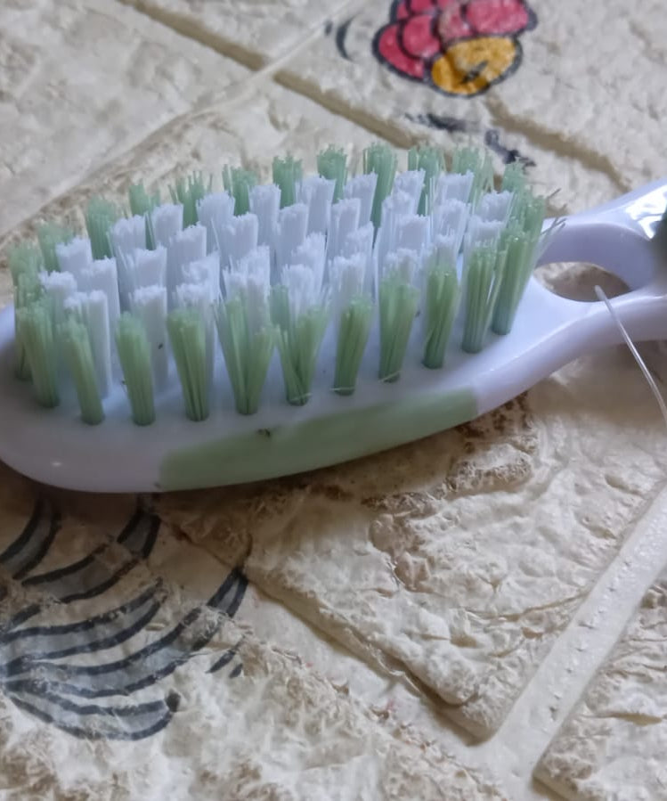 2 in 1 hard bristle brush, multi-use brush, High Quality Brush (1 Pc)