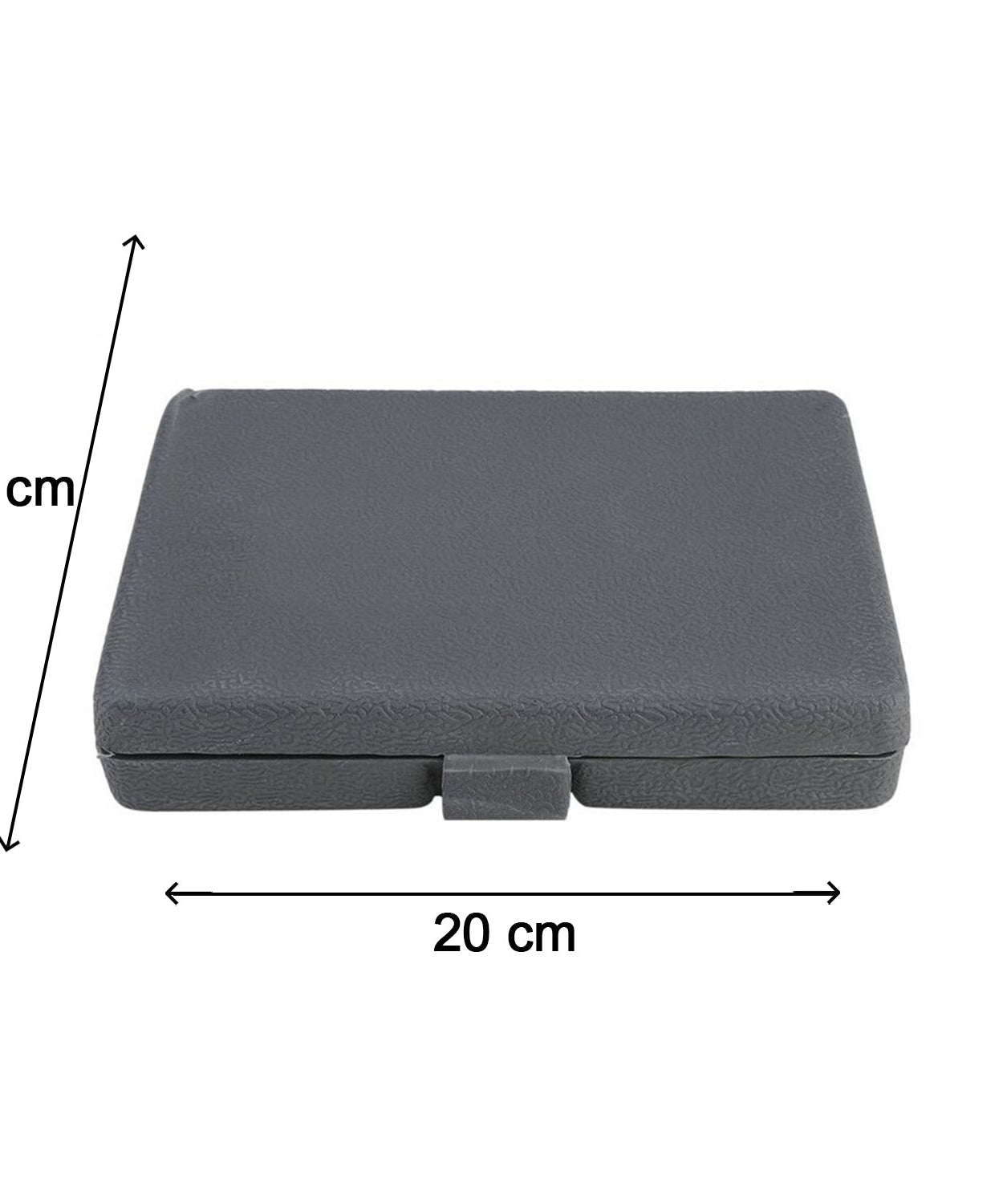 Hole saw set displayed in a case