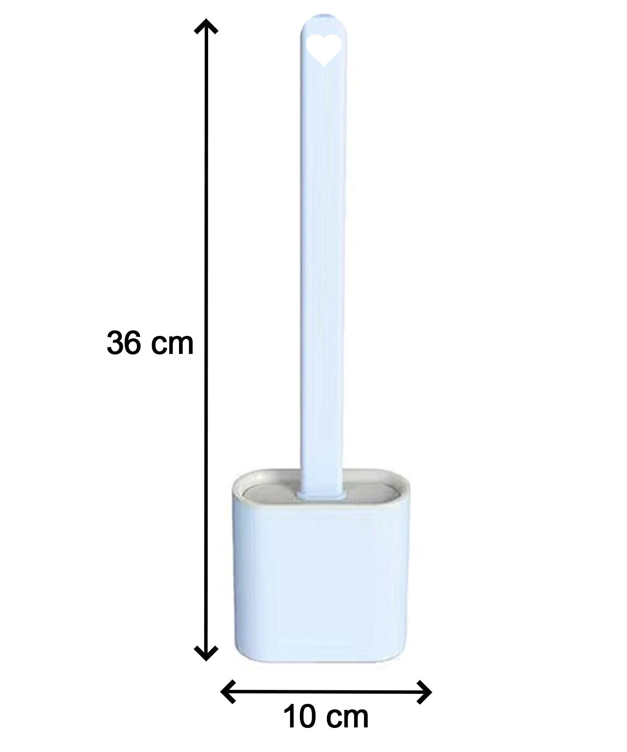 High-quality silicone toilet brush with holder stand for convenient use