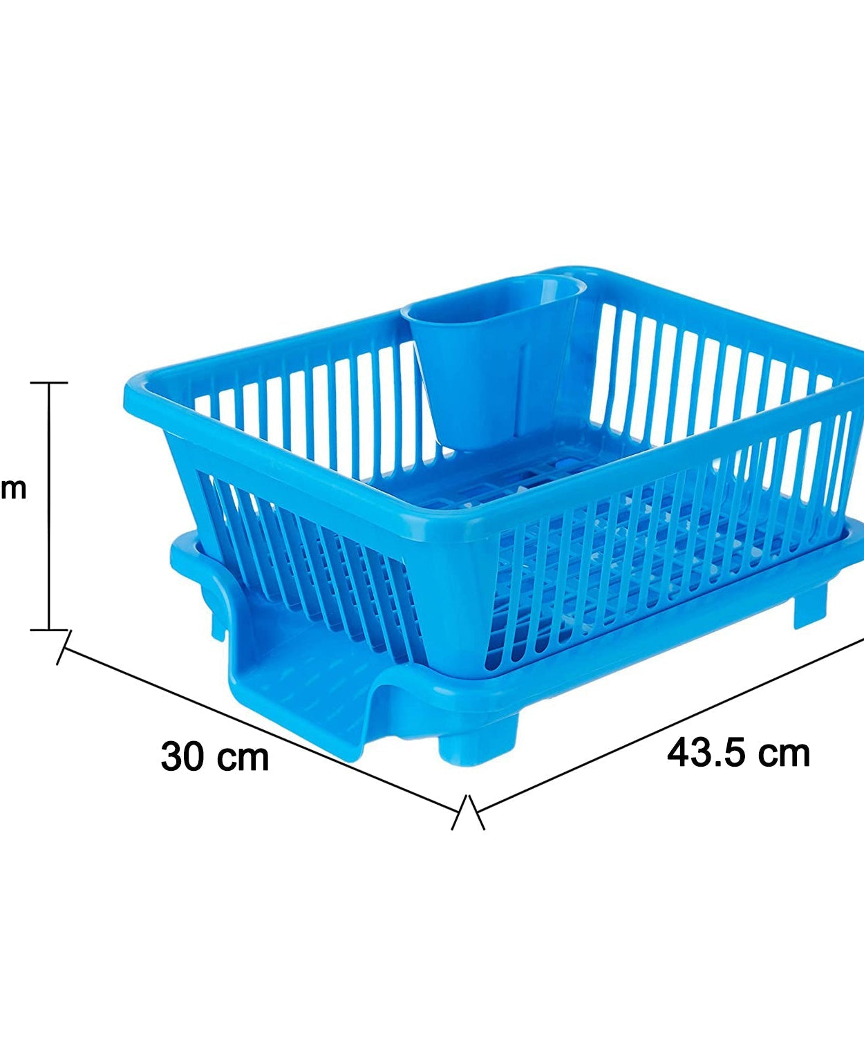 Brown boxed plastic dish drainer rack for drying kitchenware