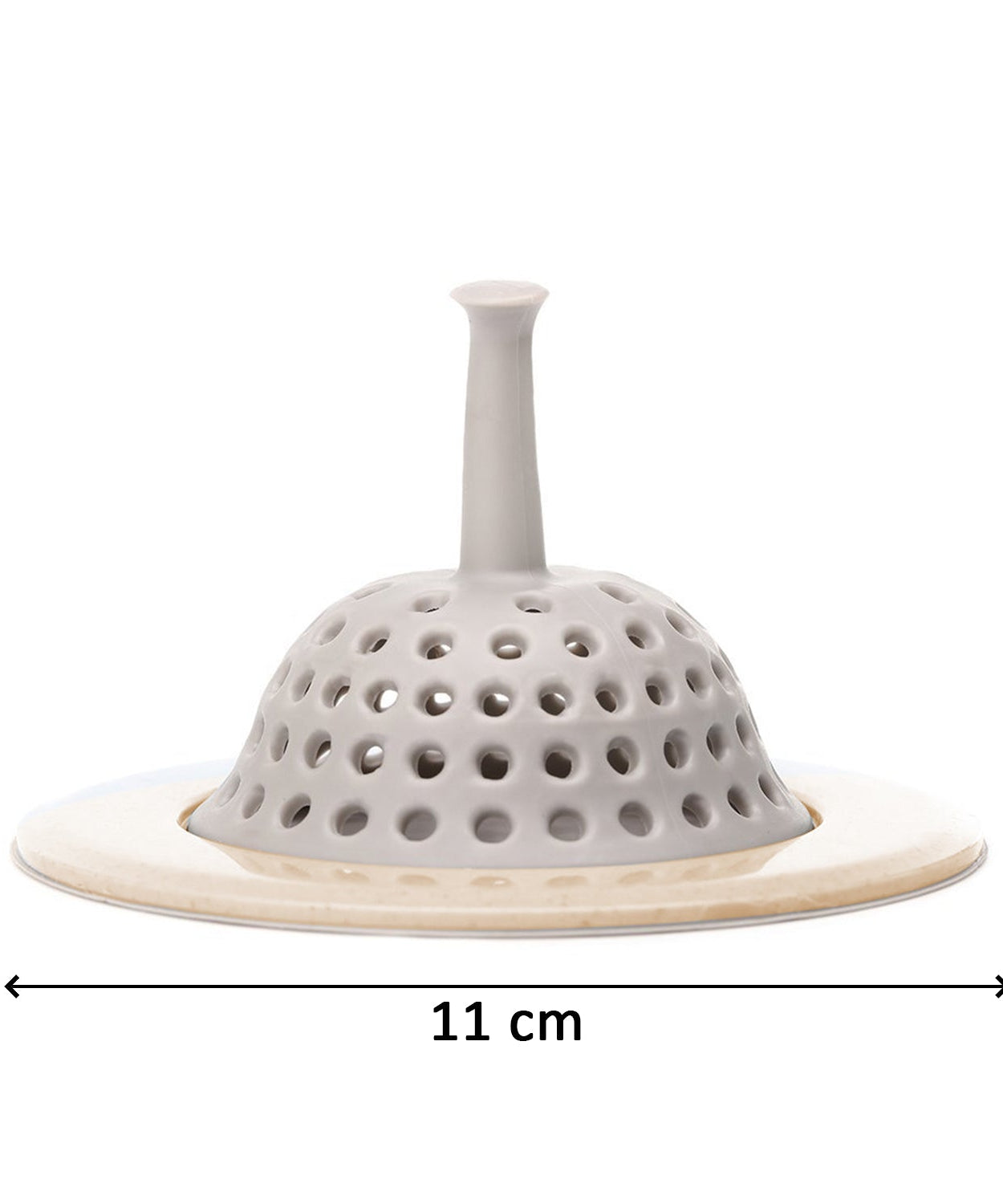 Silicone strainer for kitchen sink, flexible design