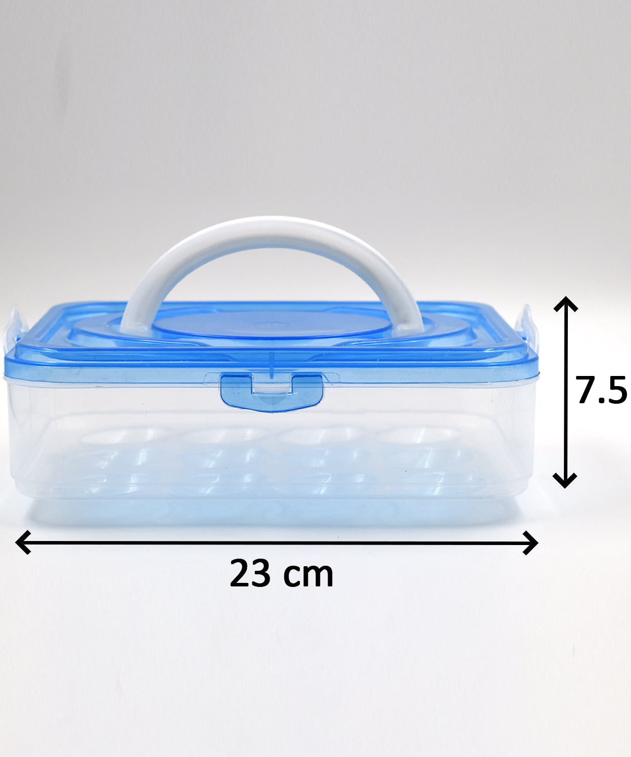 Egg storage box with 12 compartments for organized refrigeration of eggs