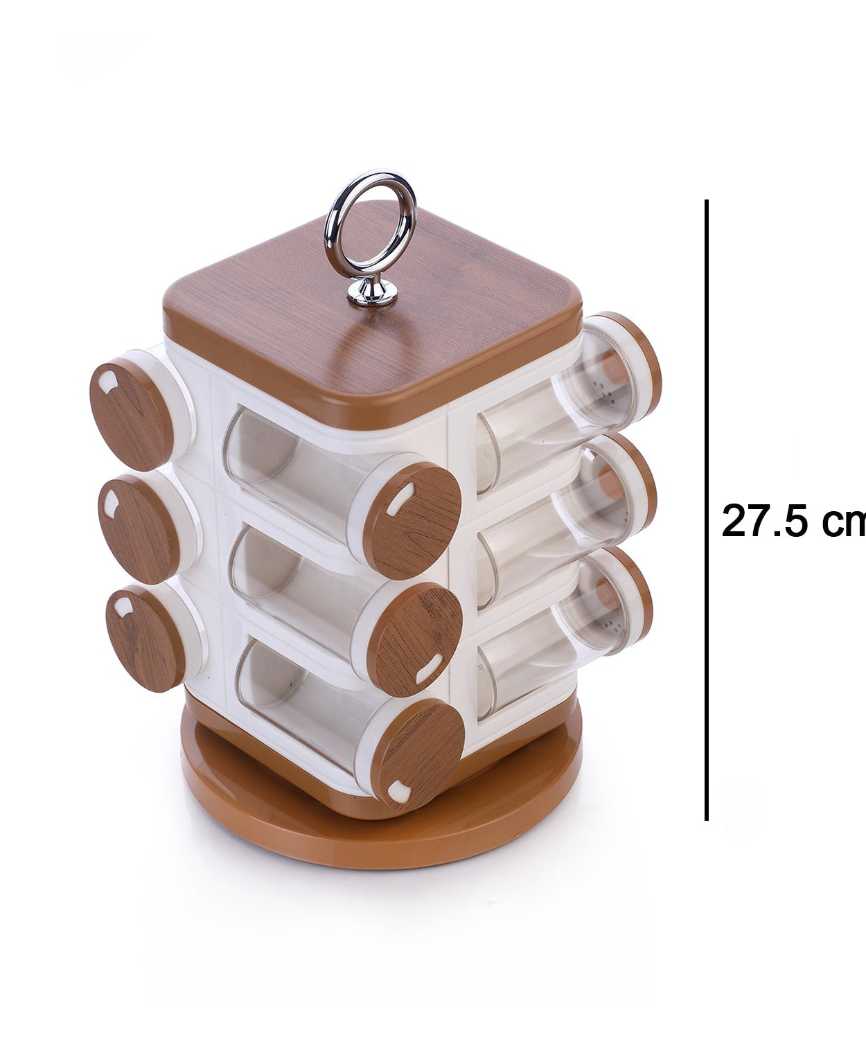 Ganesh 12-jar revolving spice rack, masala box, jars visible.