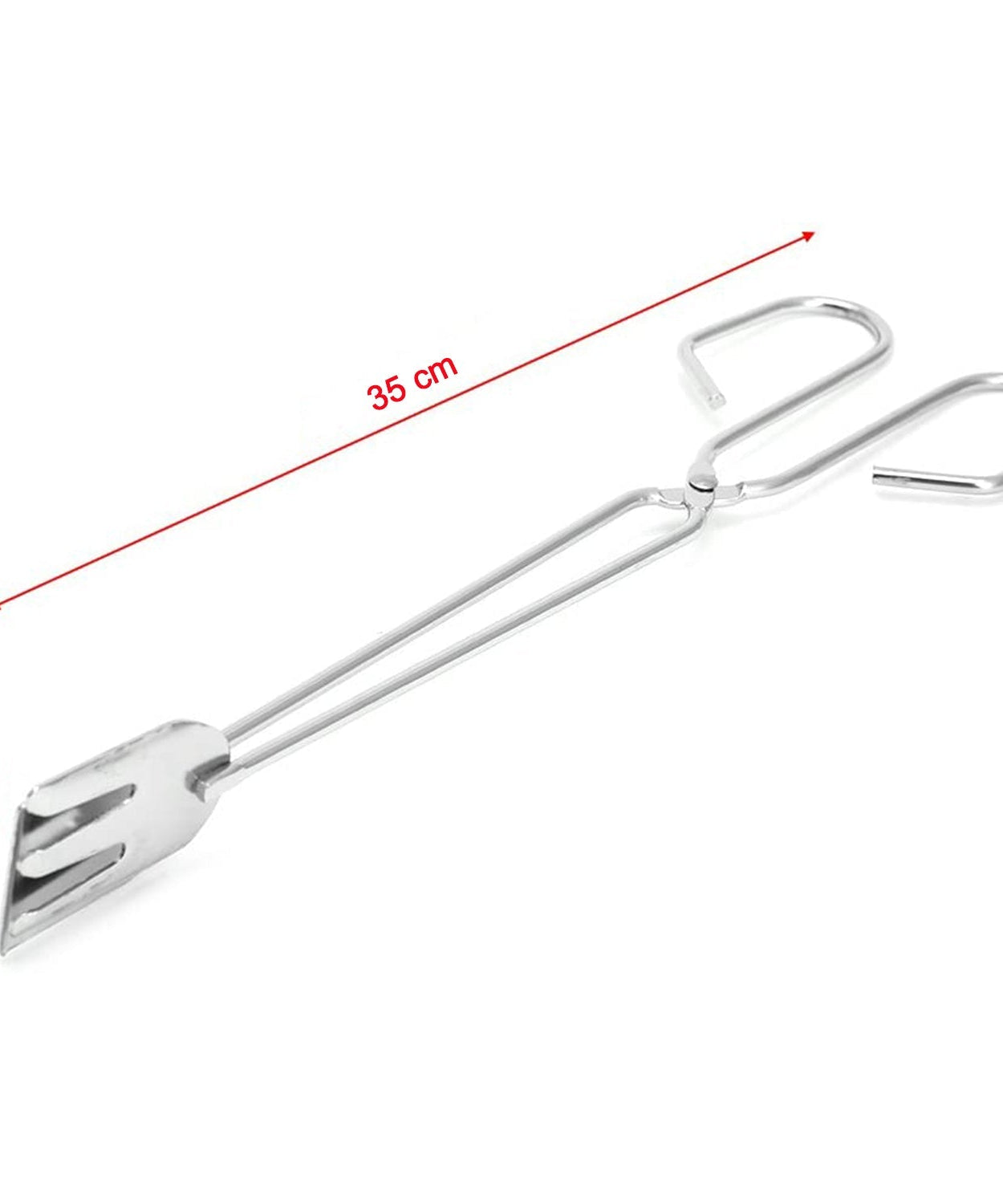 Metal BBQ tongs clamp for serving