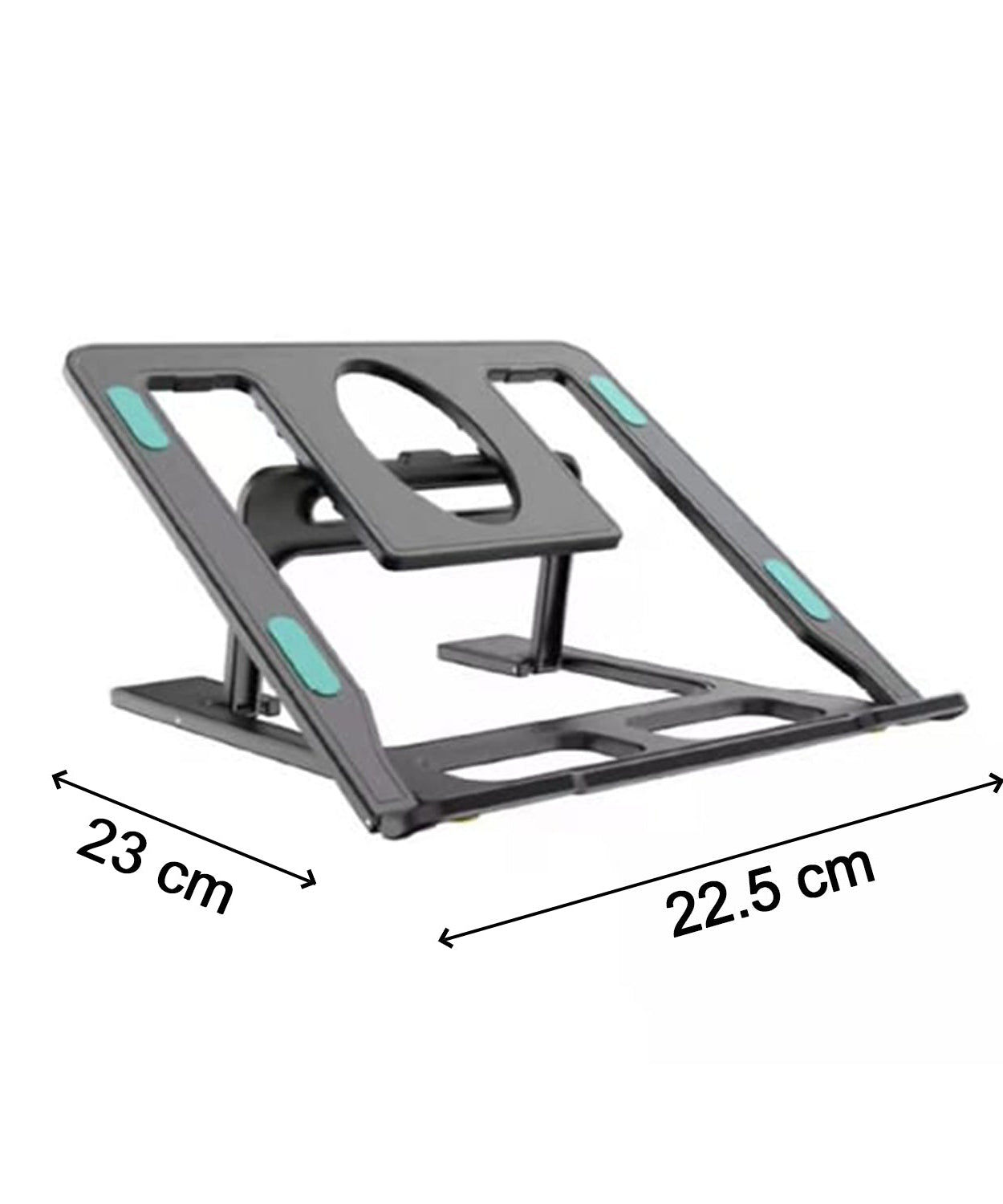 Adjustable and foldable laptop stand for portable and ergonomic laptop use