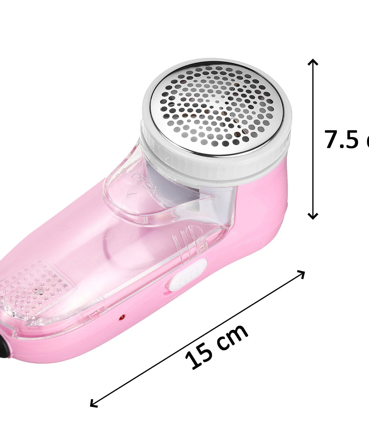 Lint remover for blankets and jackets, demonstrating its practical use for different fabrics