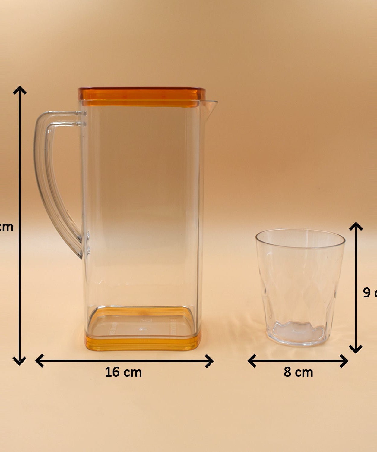 Multipurpose glass jug for storing and serving various beverages, from milk to juice.